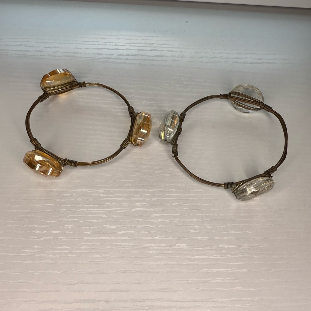 Gold Wire Women's Bangle Set